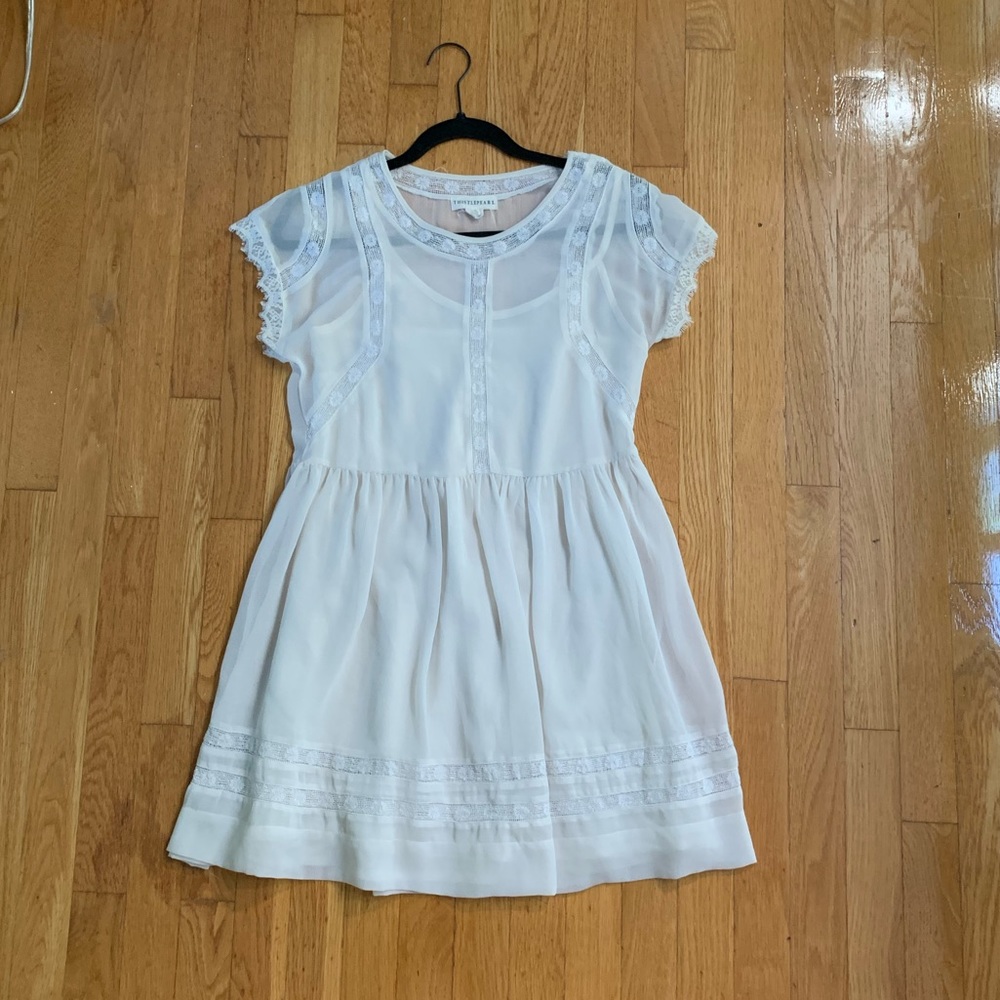 Thistlepearl Lace Inset Babydoll Dress - Small
